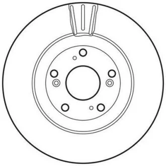 Диск гальмівний для Honda, Acura Jurid 562807JC фото товару