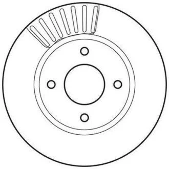 Диск гальмівний для Nissan Jurid 562811JC фото товару