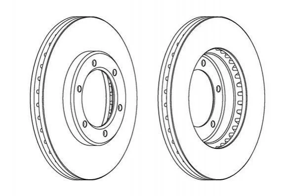 <strong>JURID TOYOTA Диск тормозной задн. (285mm) Hiace 89- Jurid 562838JC (фото 1)</strong>