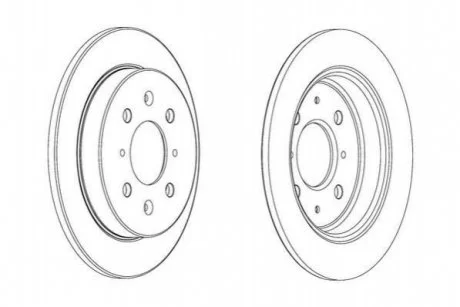 Диск гальмівний для Opel, Vauxhall, Buick Jurid 562851JC фото товару