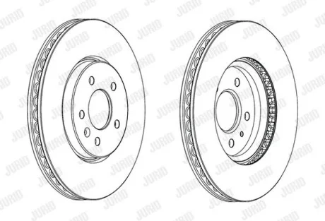 Диск гальмівний для Opel, Vauxhall, Buick Jurid 562852JC-1 фото товару