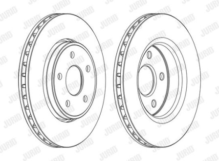 Диск гальмівний Jurid 562854JC-1 фото товару