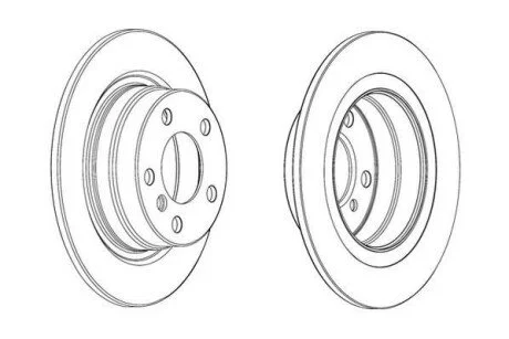 Гальмівний диск зад. BMW 1 (F20/F21)/2 (F23) 11- (289,8*66,2) компл. 2шт для BMW Jurid 562905JC фото товару