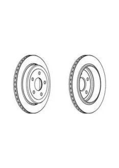 Диск гальмівний для Jeep Jurid 562970JC фото товару