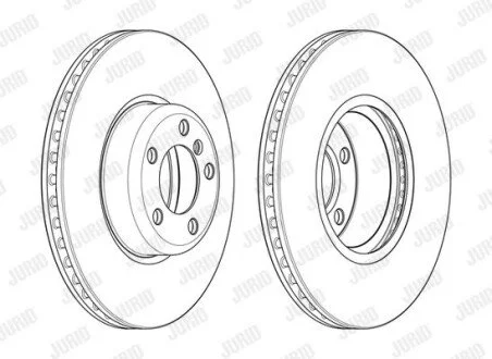 Гальмівний диск пер. BMW 1 (F20)/3 (F30/F31/F80) 11-19 (340*73,2) для BMW Jurid 562979JC-1 фото товара