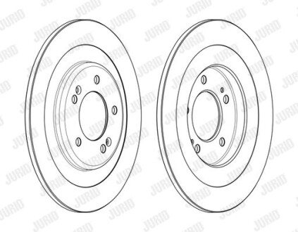 Диск гальмівний Jurid 563001JC фото товара
