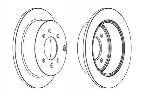 <strong>JURID HYUNDAI Диск тормозной задн.Matrix,Sonata IV,Kia Magentis 01- Jurid 563042JC (фото 1)</strong>