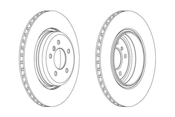 <strong>Гальмівний диск зад. BMW 5 (E60/E61)/6 (E63/E64) 01-10 (345*63) компл. 2шт Jurid 563069JC (фото 1)</strong>