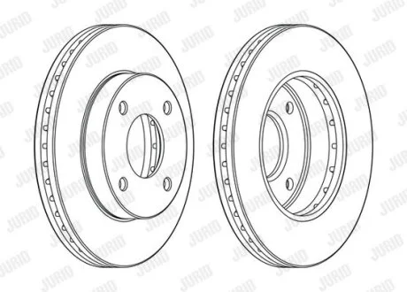 Диск гальмівний для Mitsubishi, Nissan Jurid 563107JC фото товару