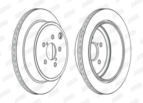 Диск гальмівний для Subaru, Toyota Jurid 563109JC фото товару