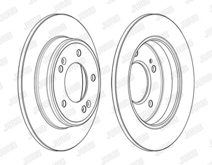 Диск гальмівний Jurid 563110JC фото товару