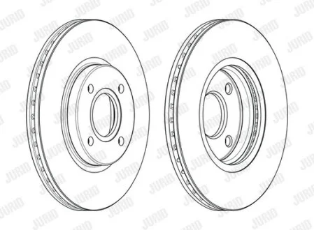 Диск гальмівний для Ford Jurid 563115JC фото товару