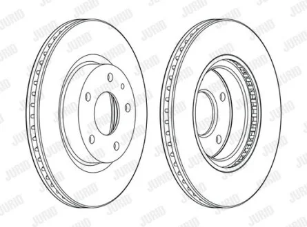 Диск гальмівний для Mazda Jurid 563119JC фото товару