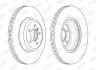 <strong>Гальмівний диск пер. BMW 3 (F30/F31/F80)/4 (F32/F33/F82/F83/F36) 11- (370*73,1) Jurid 563133JC-1 (фото 1)</strong>