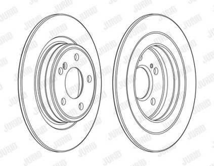 Диск гальмівний Jurid 563140JC фото товару