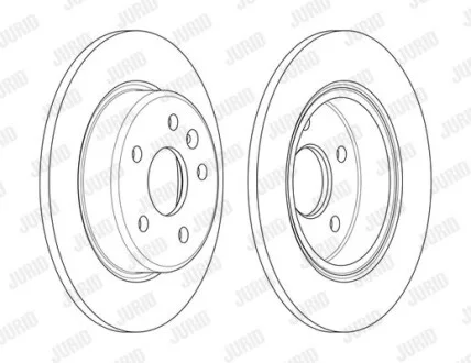 Диск гальмівний для Opel, Vauxhall, Buick Jurid 563143JC фото товару