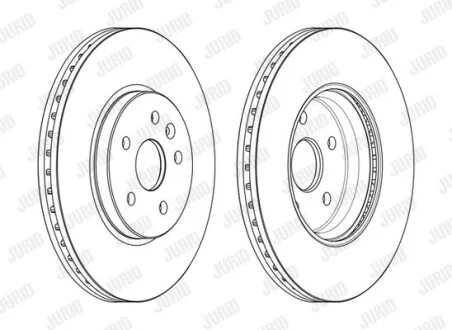 Диск гальмівний для Chevrolet, Opel, Vauxhall Jurid 563145JC фото товару