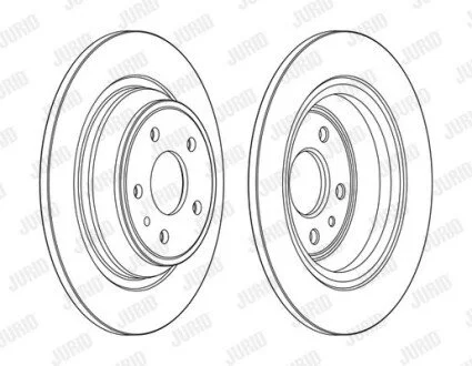 Диск гальмівний для Ford Jurid 563155JC фото товару