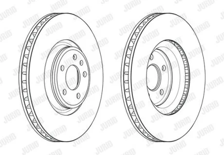 Диск гальмівний для Audi, Volkswagen Jurid 563176JC-1 фото товару