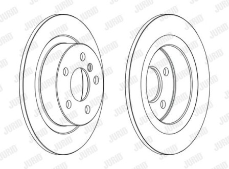 BMW Гальмівний диск 1 (F40) 118 i 19-, 2 Active Tourer (F45) 214 d 14-18, X1 (F48) sDrive 18 i 15- Jurid 563190JC фото товара