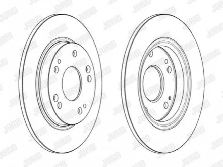 JURID HONDA Гальмівний диск CR-Z (ZF) 1.5 IMA 10-13 для Honda Jurid 563242JC фото товару