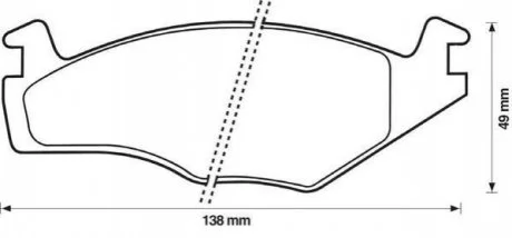 JURID Колодки тормозные передние GOLF 83-,PASSAT 1.6 79-89 для Volkswagen, Seat, Hyundai Jurid 571317J фото товару