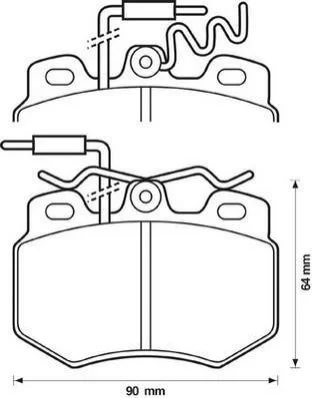 <strong>JURID PEUGEOT Тормозные колодки передние 205,309,Citroen C15 Jurid 571320J (фото 1)</strong>