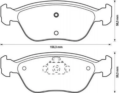 <strong>JURID VOLVO Тормозные колодки дисковые C70,V70 98-00 Jurid 571457J (фото 1)</strong>