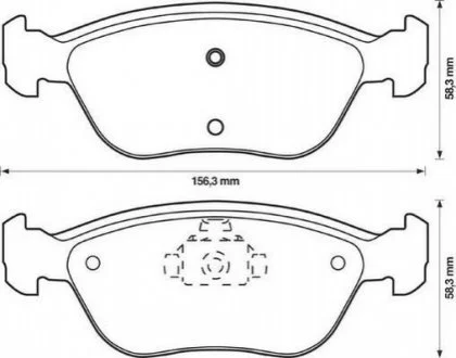 JURID VOLVO Тормозные колодки дисковые C70,V70 98-00 для Jurid 571457J фото товару