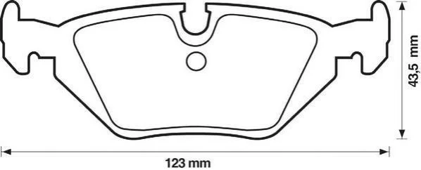 <strong>JURID BMW Тормозные колодки задние 3 E36,Z3/4 90- Jurid 571527J (фото 1)</strong>