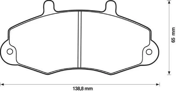 <strong>JURID FORD Тормозные колодки перед. Transit 91- Jurid 571745J (фото 1)</strong>