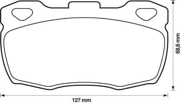 <strong>JURID LANDROVER Гальмівні колодки передн.Defender 90- Jurid 571827J (фото 1)</strong>
