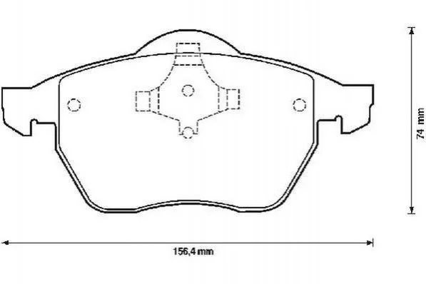 <strong>JURID Колодки тормозные передние SHARAN,FORD GALAXY 95- Jurid 571900J (фото 1)</strong>