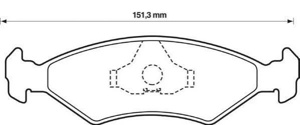 <strong>JURID FORD Тормозные колодки дисковые Fiesta 95-00 Jurid 571914J (фото 1)</strong>