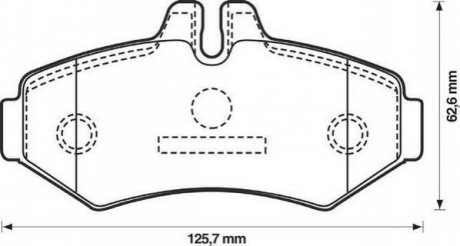 DB Колодки тормозные задние SPRINTER 95- Jurid 571950J (фото 1)