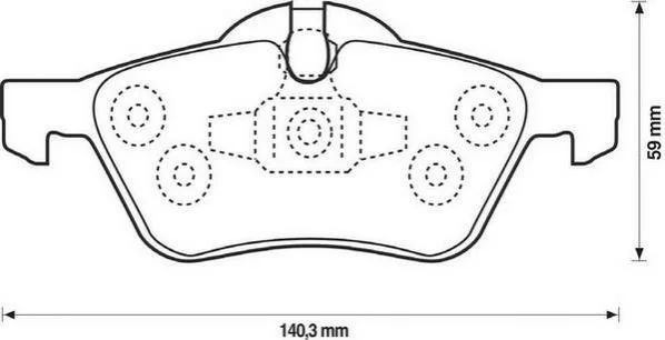 <strong>JURID BMW Тормозные колодки передние Mini Cooper,One 01- Jurid 571992J (фото 1)</strong>