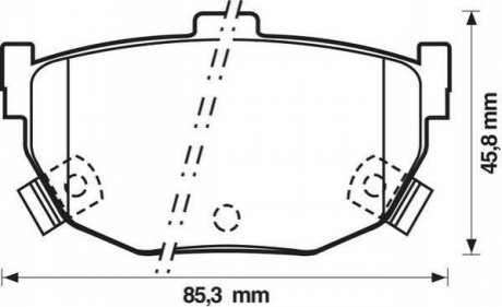 KIA Колодки тормозные задние дисковые Cerato Jurid 572127J (фото 1)