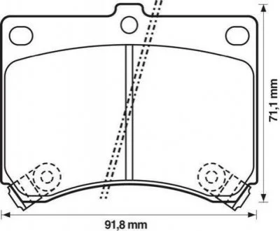 JURID MAZDA Тормозный колодки передние 323 1.9 89-94 для Jurid 572146J фото товару