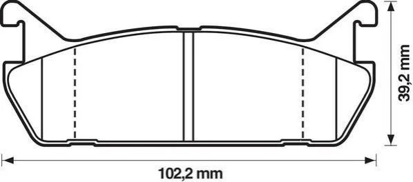 <strong>JURID MAZDA Колодки тормозные задние 323 1.9I 16V 89-94 Jurid 572163J (фото 1)</strong>