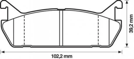JURID MAZDA Колодки тормозные задние 323 1.9I 16V 89-94 для Daihatsu Jurid 572163J фото товару