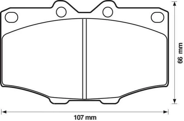 <strong>JURID TOYOTA Гальмівні колодки Hilux,4-Runner Jurid 572178J (фото 1)</strong>