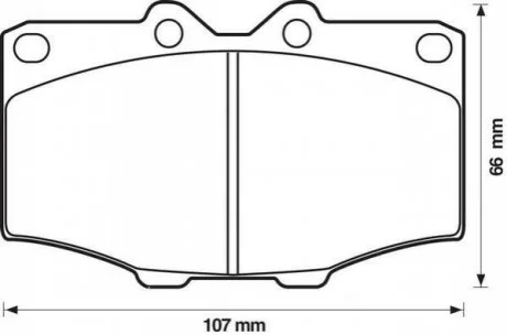 JURID TOYOTA Гальмівні колодки Hilux,4-Runner для Suzuki, Subaru Jurid 572178J фото товару