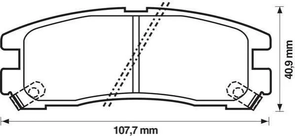 <strong>JURID MITSUBISHI Колодки тормозные задние COLT 96-,GALANT 92- Jurid 572186J (фото 1)</strong>
