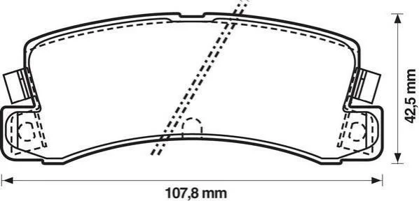 <strong>JURID TOYOTA Тормозные колодки задн.Camry,Avensis,Carina II,E,Corolla,Lexus ES,RX Jurid 572188J (фото 1)</strong>