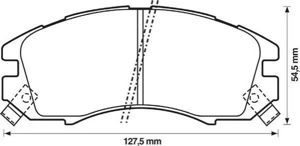 <strong>JURID SUBARU Тормозные колодки передн.Subaru Impreza,Legacy 89-00 Jurid 572275J (фото 1)</strong>