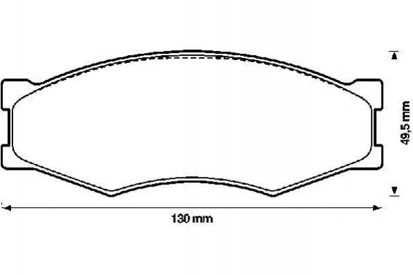 <strong>JURID NISSAN Гальмівні колодки передні Bluebird Jurid 572312J (фото 1)</strong>