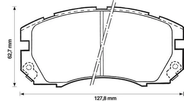 <strong>Колодки гальмівні дискові Jurid 572377J (фото 1)</strong>