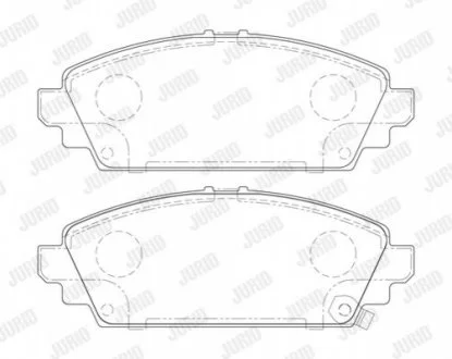 Колодки гальмівні дискові для Honda Jurid 572464J фото товару