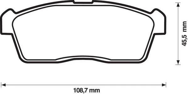 <strong>JURID SUZUKI гальмівні колодки передн. Ignis 03-, Subaru Justy, Daihatsu Sirion, Charade Jurid 572471J (фото 1)</strong>