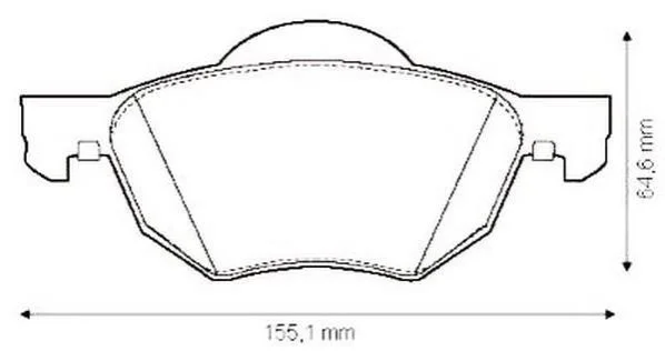 <strong>Колодки гальмівні дискові Jurid 572480J (фото 1)</strong>